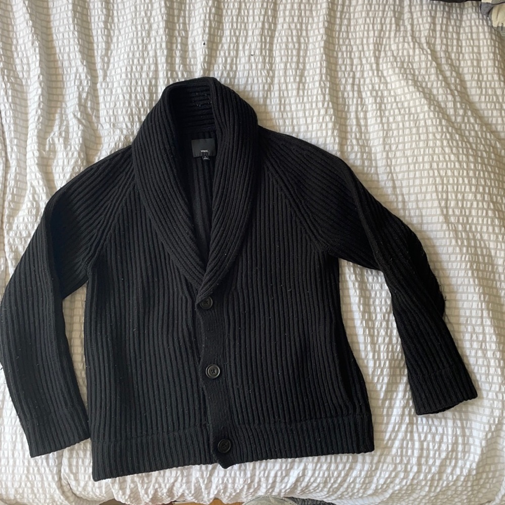 Wool Vince shawl collar Cardigan.